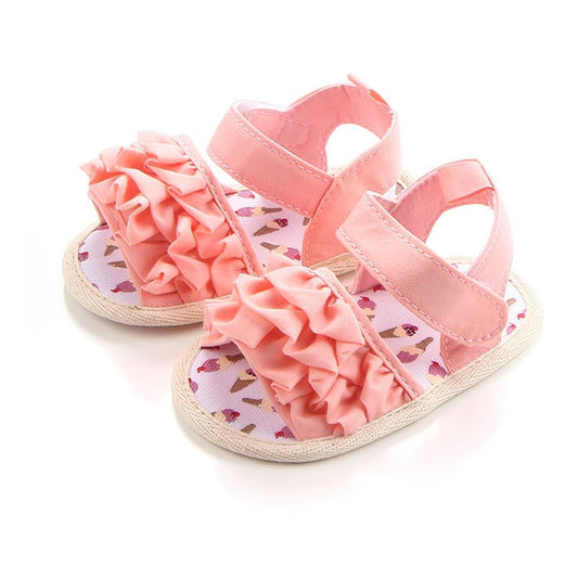 Girls baby lace sandals soft-bottom baby shoes