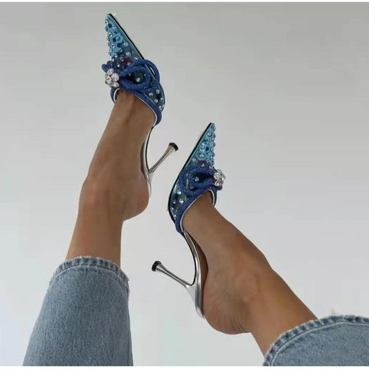 Luxury Crystal Transparent PVC Women Sandals